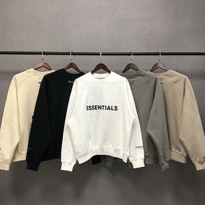 FOG ESSENTIALS Logo Print Crewneck Sweatshirt - Heather Oatmeal