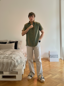 Short-sleeve button-down shirt