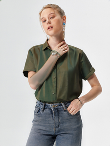 Short-sleeve button-down shirt